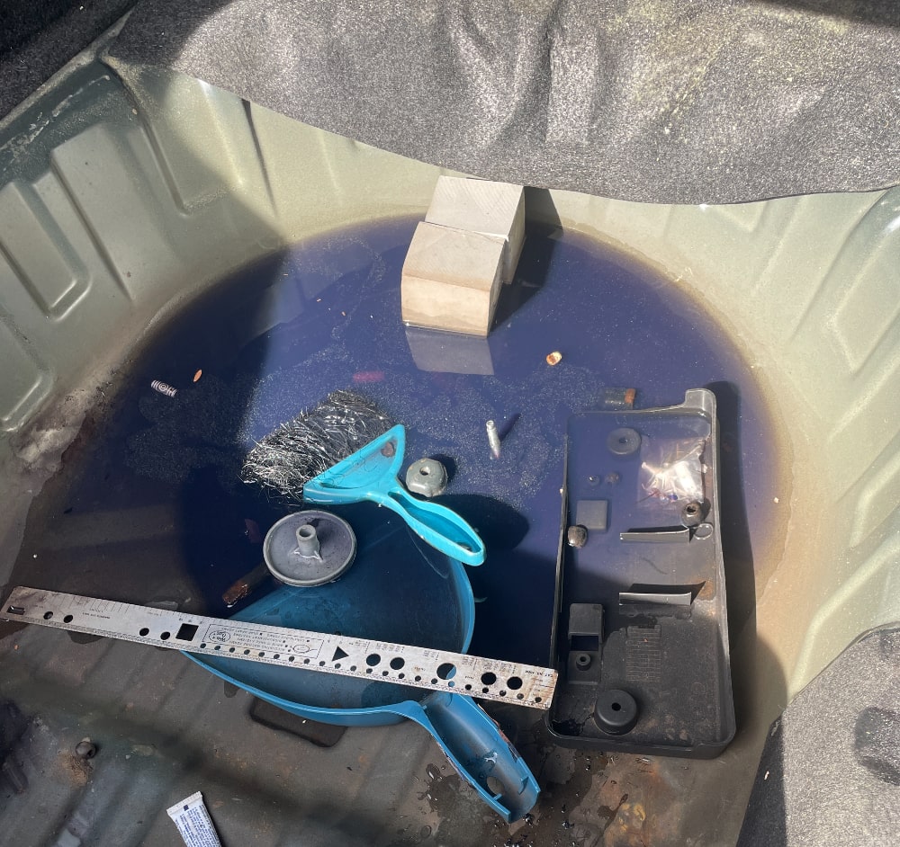 photo of flooded trunk
