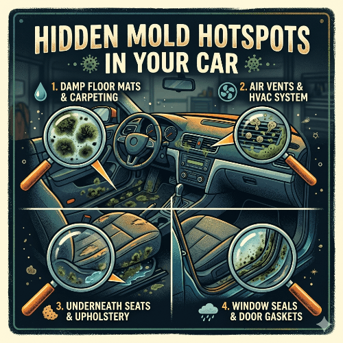 Hidden Mold Hotspots in Your Car