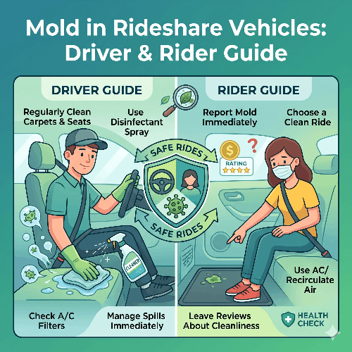 Mold concerns in rideshare vehicles