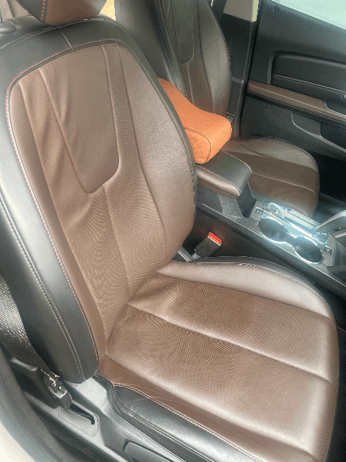 Front car seat after remediation